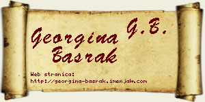 Georgina Basrak vizit kartica
